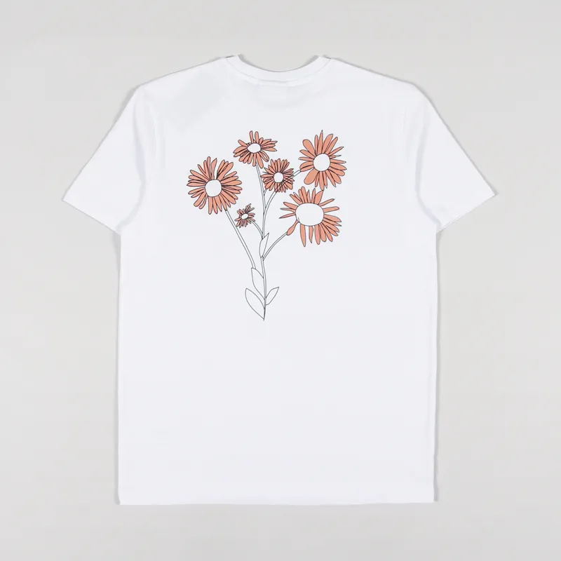 Working Class Heroes Spring Flowers T Shirt White